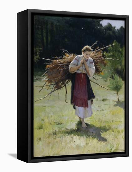 From the Forest, 1900-Nikolai Kornilovich Pimonenko-Framed Stretched Canvas