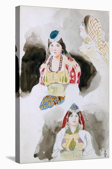 From the Moroccan Sketchbook, 1832-Eugene Delacroix-Stretched Canvas