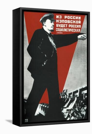 From the Nep Russia Will Come the Socialist Russia!, 1930-Gustav Klutsis-Framed Stretched Canvas