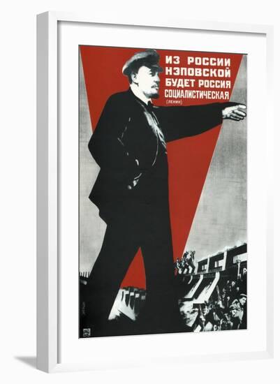 From the Nep Russia Will Come the Socialist Russia!, 1930-Gustav Klutsis-Framed Giclee Print