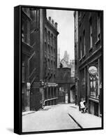 From the Old Bailey Looking Down the Hill of Fleet Lane, London, 1926-1927-null-Framed Stretched Canvas