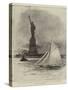 From the Old World to the New, Entering New York Harbour-William Lionel Wyllie-Stretched Canvas