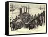 From the Old World to the New, Irish Emigrants Coming on Board at Queenstown-William Lionel Wyllie-Framed Stretched Canvas