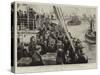 From the Old World to the New, the Arrival in New York Harbour-William Lionel Wyllie-Stretched Canvas