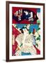 From the Series Actors and Comedy, Comparisons of Hits-Kunichika toyohara-Framed Giclee Print