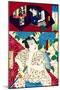 From the Series Actors and Comedy, Comparisons of Hits-Kunichika toyohara-Mounted Premium Giclee Print