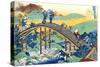 From the Series Hundred Poems by One Hundred Poets: Ariwara No Narihira, C1830-Katsushika Hokusai-Stretched Canvas