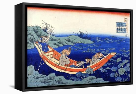 From the Series Hundred Poems by One Hundred Poets: Fumiya No Asayasu, C1830-Katsushika Hokusai-Framed Stretched Canvas