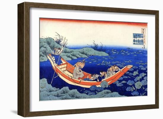 From the Series Hundred Poems by One Hundred Poets: Fumiya No Asayasu, C1830-Katsushika Hokusai-Framed Giclee Print