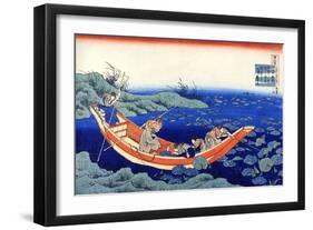 From the Series Hundred Poems by One Hundred Poets: Fumiya No Asayasu, C1830-Katsushika Hokusai-Framed Giclee Print