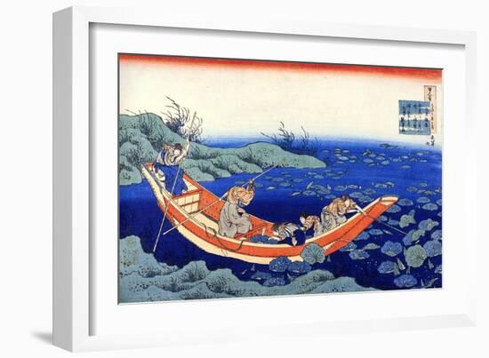 From the Series Hundred Poems by One Hundred Poets: Fumiya No Asayasu, C1830-Katsushika Hokusai-Framed Giclee Print