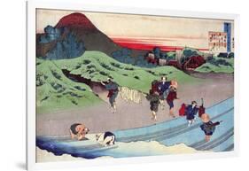 From the Series Hundred Poems by One Hundred Poets: Jito Tenno, C1830-Katsushika Hokusai-Framed Giclee Print