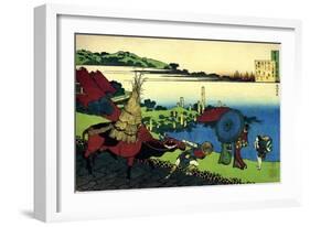 From the Series Hundred Poems by One Hundred Poets: Motoyoshi Shinno, C1830-Katsushika Hokusai-Framed Giclee Print