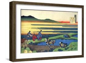 From the Series Hundred Poems by One Hundred Poets: Sanji Hitoshi, C1830-Katsushika Hokusai-Framed Giclee Print