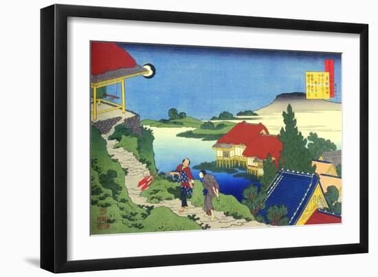 From the Series Hundred Poems by One Hundred Poets: Sosei Hoshi, C1830-Katsushika Hokusai-Framed Premium Giclee Print