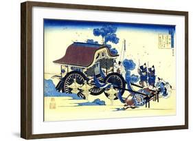 From the Series Hundred Poems by One Hundred Poets: Sugawara No Michizane, C1830-Katsushika Hokusai-Framed Giclee Print