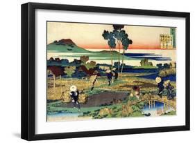 From the Series Hundred Poems by One Hundred Poets: Tenchi Tenno, C1830-Katsushika Hokusai-Framed Giclee Print