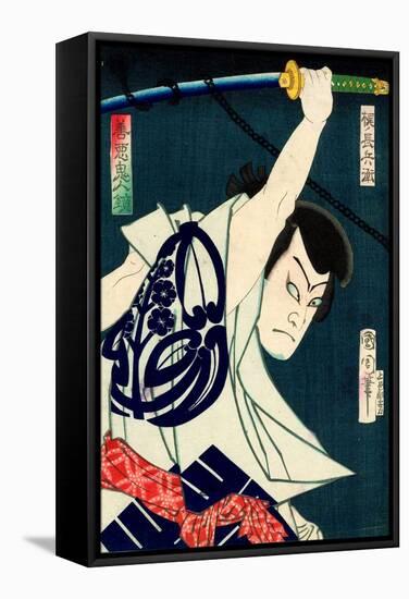 From the Series Mirror of Demonic People, Good and Evil-Kunichika toyohara-Framed Stretched Canvas