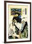 From the Series the Beauties of Tokaido, 1830-1835-Keisai Eisen-Framed Giclee Print