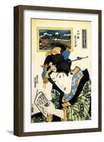 From the Series the Beauties of Tokaido, 1830-1835-Keisai Eisen-Framed Giclee Print