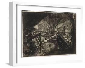 From the Series the Imaginary Prisons (Le Carceri D'invenzione) Par Piranesi, Giovanni Battista (17-Giovanni Battista Piranesi-Framed Giclee Print