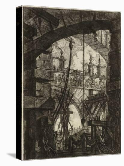 From the Series the Imaginary Prisons (Le Carceri D'invenzione) Par Piranesi, Giovanni Battista (17-Giovanni Battista Piranesi-Stretched Canvas