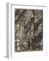 From the Series the Imaginary Prisons (Le Carceri D'invenzione) Par Piranesi, Giovanni Battista (17-Giovanni Battista Piranesi-Framed Giclee Print