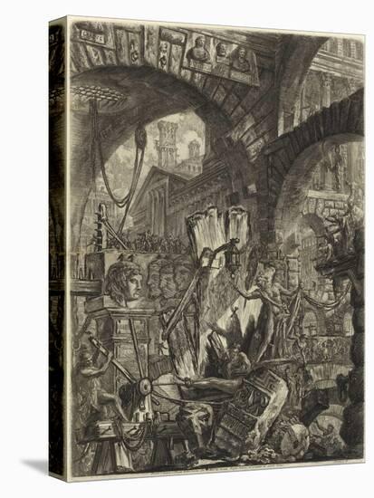 From the Series the Imaginary Prisons (Le Carceri D'invenzione) Par Piranesi, Giovanni Battista (17-Giovanni Battista Piranesi-Stretched Canvas