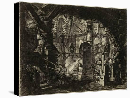 From the Series the Imaginary Prisons (Le Carceri D'invenzione) Par Piranesi, Giovanni Battista (17-Giovanni Battista Piranesi-Stretched Canvas