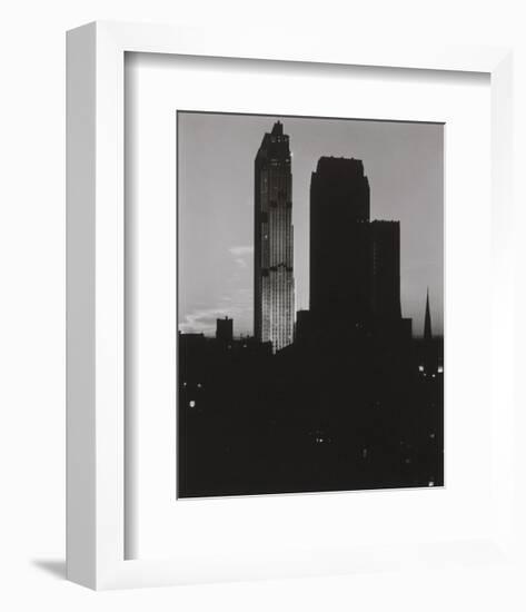 From the Shelton, Looking West, 1935–36-Alfred Stieglitz-Framed Art Print