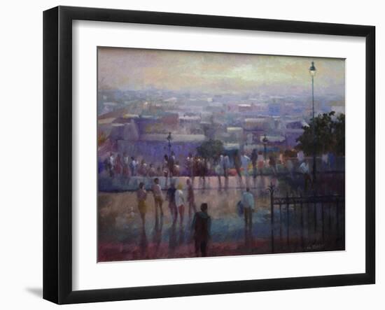 From the Steps of the Sacre Coeur, 1992-Vic Trevett-Framed Giclee Print