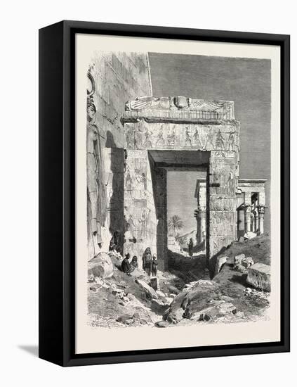 From the Temple of Isis at Philae. Egypt, 1879-null-Framed Stretched Canvas