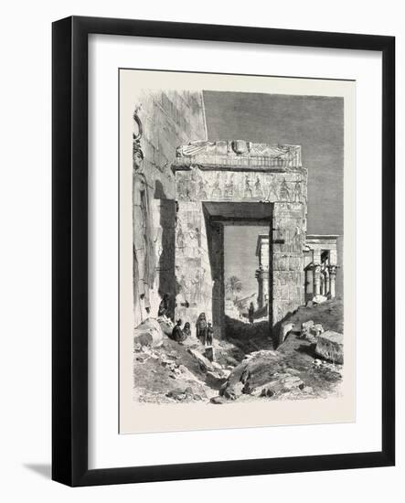 From the Temple of Isis at Philae. Egypt, 1879-null-Framed Giclee Print