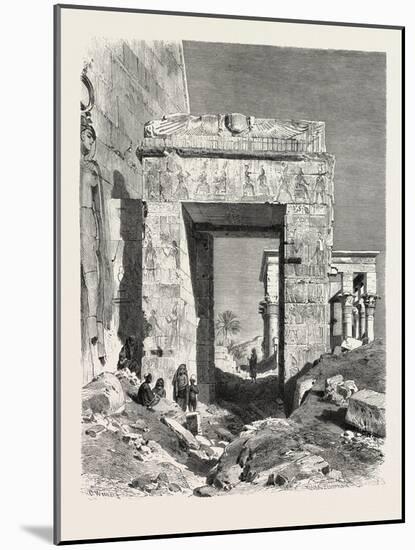 From the Temple of Isis at Philae. Egypt, 1879-null-Mounted Giclee Print