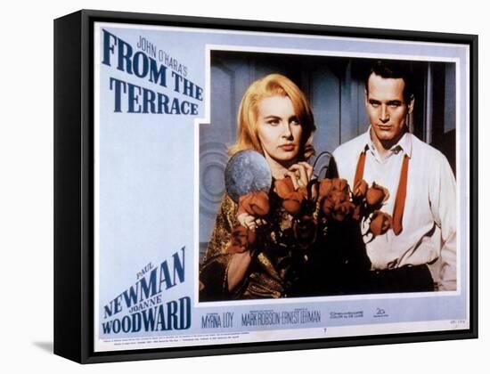 From the Terrace, Joanne Woodward, Paul Newman, 1960-null-Framed Stretched Canvas