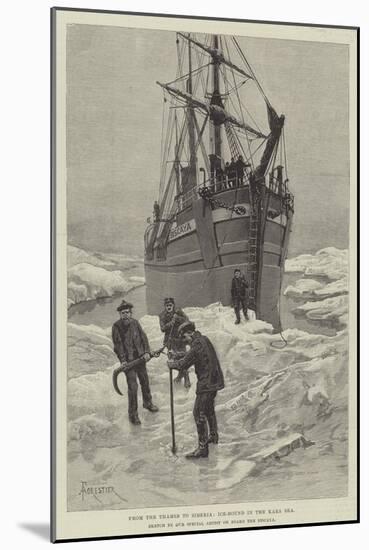 From the Thames to Siberia, Ice-Bound in the Kara Sea-Amedee Forestier-Mounted Giclee Print