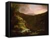 From the Top of Kaaterskill Falls, 1826-Thomas Cole-Framed Stretched Canvas