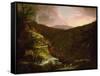 From the Top of Kaaterskill Falls, 1826-Thomas Cole-Framed Stretched Canvas