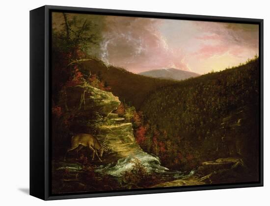 From the Top of Kaaterskill Falls, 1826-Thomas Cole-Framed Stretched Canvas