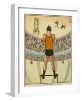 From the Trapeze; How the Acrobat Sees His Audience-null-Framed Art Print