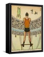 From the Trapeze; How the Acrobat Sees His Audience-null-Framed Stretched Canvas