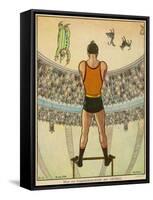 From the Trapeze; How the Acrobat Sees His Audience-null-Framed Stretched Canvas