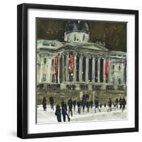 From Trafalgar Square, Facade the National? Gallery, London-Susan Brown-Framed Giclee Print