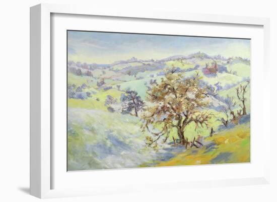 From Udimore Towards Peasmarch, Sussex, in Winter-Anne Durham-Framed Giclee Print