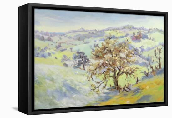 From Udimore Towards Peasmarch, Sussex, in Winter-Anne Durham-Framed Stretched Canvas