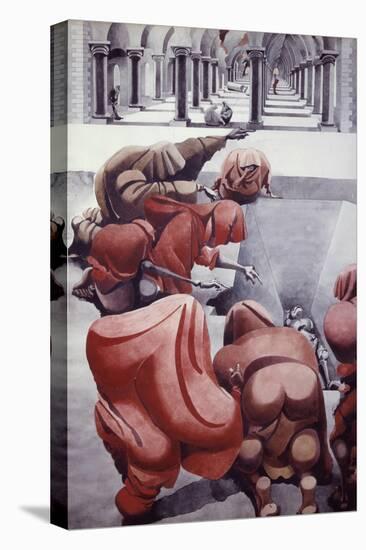From Wake, Untitled-Edward Burra-Stretched Canvas