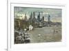 From Waterloo Bridge II, 2013-Peter Brown-Framed Giclee Print