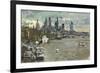 From Waterloo Bridge II, 2013-Peter Brown-Framed Giclee Print