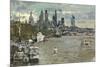 From Waterloo Bridge II, 2013-Peter Brown-Mounted Giclee Print