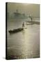 From Waterloo Bridge: Sun Bursting Through Fog, C.1924-Christopher Richard Wynne Nevinson-Stretched Canvas